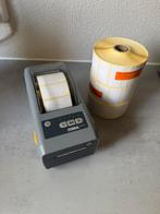 Zebra ZD410 inclusief 3 volle stickerrollen, Computers en Software, Labelprinters, Ophalen of Verzenden, Zo goed als nieuw