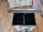 EKO Afvalemmer met Pedaal - RVS, Ophalen, Met pedaal, 50 tot 75 cm, Rvs