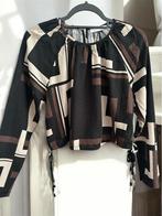 Primark dames crop top blouse beige bruin s 36, Bruin, Primark, Ophalen of Verzenden, Zo goed als nieuw