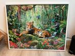 Poster in lijst - Jungle thema, Ophalen, 50 tot 75 cm, Zo goed als nieuw, 75 tot 100 cm