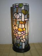 Kleurig windlicht met mooie vlakvulling (rond), Ophalen of Verzenden, Zo goed als nieuw, Glas, Minder dan 50 cm