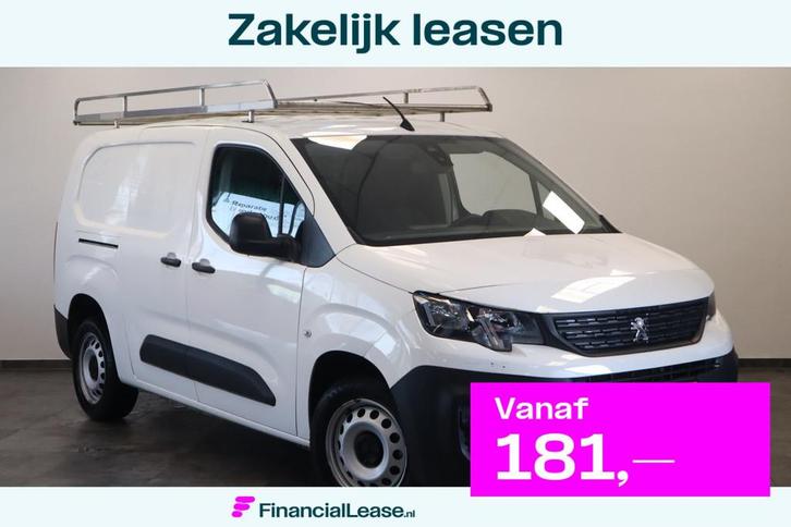 Peugeot Partner 1.5 BlueHDI Pro Long Airco Imperiaal PDC, Auto's, Bestelauto's, Bedrijf, Lease, Financial lease, 4x4, ABS, Airconditioning