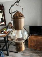 Vintage industrieel hanglamp scheepslamp koper, Ophalen of Verzenden