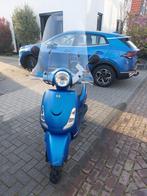 Blauwe Sym fiddle 2, Fietsen en Brommers, Scooters | SYM, Ophalen, Gebruikt, Maximaal 45 km/u, 49 cc