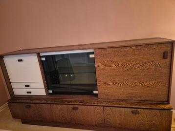 Midcentury dressoir kast ladekast vintage 45/52×b215×h113  beschikbaar voor biedingen