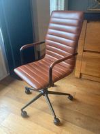GRATIS Skai leren cognac Bureaustoel, Ophalen, Gebruikt, Bruin, Bureaustoel
