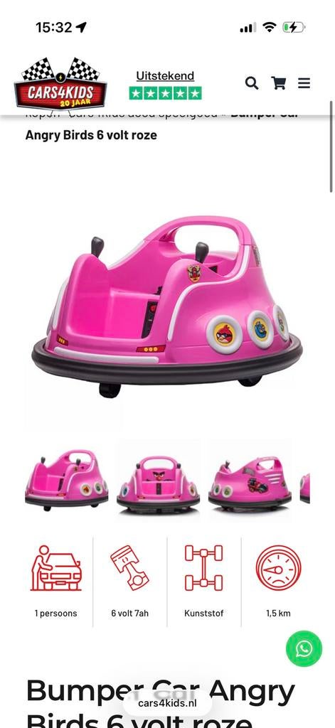 Bumper car, Kinderen en Baby's, Ophalen of Verzenden, Zo goed als nieuw