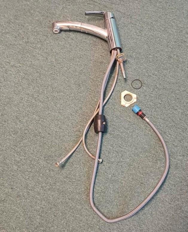 Keukenmengkraan met slang, Doe-het-zelf en Verbouw, Sanitair, Gebruikt, Kraan, Ophalen of Verzenden