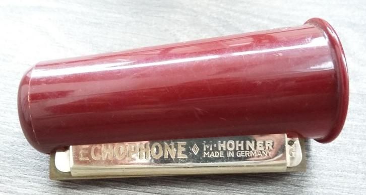 Om 1950 Bakeliet Echophone Mondharmonica Merk Hohner, Muziek en Instrumenten, Blaasinstrumenten | Mondharmonica's, Gebruikt, Diatonisch