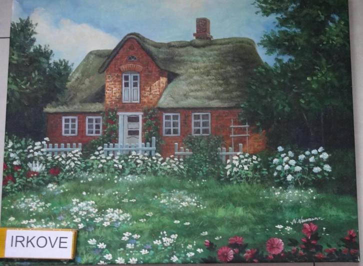 LANDLEVEN * DROOMHUIS EN PLEK! * Olieverf *, Antiek en Kunst, Kunst | Schilderijen | Klassiek, Ophalen of Verzenden