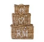 Riviera Maison rustic rattan classic set, Huis en Inrichting, Woonaccessoires | Schalen en Manden, Ophalen, Mand, Zo goed als nieuw