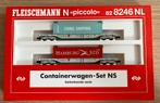 Fleischmann 828246 NL Containertragwagen Set der NS, Nieuw, Fleischmann, Ophalen of Verzenden, NS
