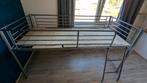 Hoogslaper (half) stalen bedframe, Ophalen, Gebruikt, 90 cm, Eenpersoons