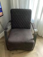Fauteuil antraciet, Huis en Inrichting, Fauteuils, Ophalen of Verzenden, Gebruikt, Overige materialen, Industrieel