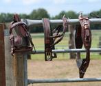 Te koop mini shetlander mentuig bruin wit doorstikt, Dieren en Toebehoren, Paarden en Pony's | Hoofdstellen en Tuigage, ., Ophalen of Verzenden