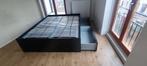 Bed 160x200 Ikea brimnes, 4 grote lades. Leveren is mogelijk, Ikea, Zwart, Tweepersoons, Ophalen of Verzenden