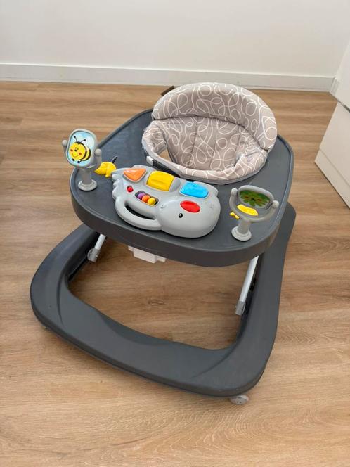 ‍️ Topmark Loopwagen – Grijs – Met Speelblad, Kinderen en Baby's, Speelgoed | Babyspeelgoed, Zo goed als nieuw, Overige typen