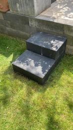 Antracieten Traptreden - 4 stuks, Tuin en Terras, Ophalen, Blok, 25 cm of meer, Nieuw