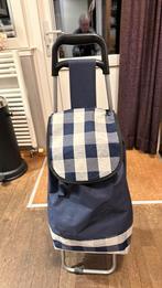 Boodschappentas met wielen blauw, Ophalen of Verzenden, Zo goed als nieuw, Blauw, 30 cm of meer