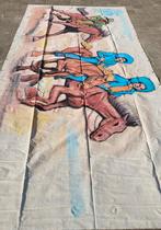 Doek met cowboys op paarden 5.45 cm bij  2 35 cowboy doek, Ophalen of Verzenden