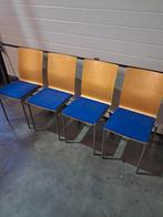 Vintage kantoor stoelen, 4 stuks., Ophalen, Gebruikt, Vintage, Vier