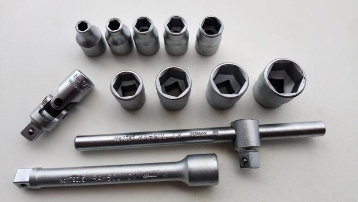 Rahsol 3/8" doppenset 6 - 19 mm. (Gedore Groep), Auto diversen, Autogereedschap, Nieuw, Ophalen of Verzenden