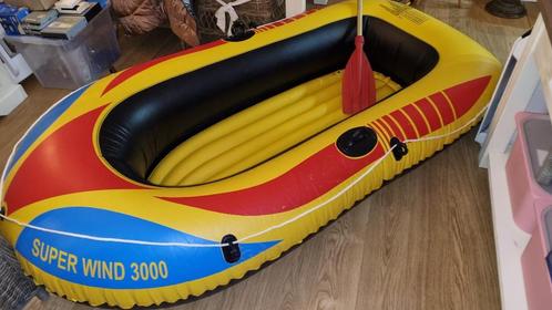 Mooie Vintage Rubber Boot Super Wind 3000 + Peddel en Pomp, Watersport en Boten, Kano's, Gebruikt, Overige typen, Opblaasbaar