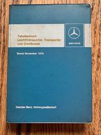 Mercedes tabellen boekje L206t/mL307+408t/m309, Ophalen of Verzenden