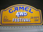 sticker camel 4wd circuit zandvoort festival 1987, Verzenden, Zo goed als nieuw, Merk