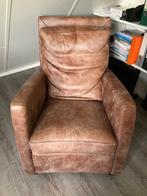 Leren heren fauteuil, Ophalen, Gebruikt, 50 tot 75 cm, Leer