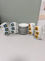 Vintage 12-delige kop & schotel kleurrijk retro fruitdesign, Ophalen of Verzenden