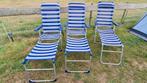 3 Crespo campingstoelen met voetenbank, Caravans en Kamperen, Ophalen, Gebruikt, Campingstoel