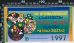 Sticker: Zomerfeesten Nijmegen 1997, Verzamelen, Ophalen of Verzenden, Zo goed als nieuw, Bedrijf of Vereniging