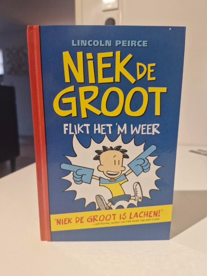 Niek de Groot flikt het 'm weer - Lincoln Peirce, Boeken, Kinderboeken | Jeugd | onder 10 jaar, Zo goed als nieuw, Fictie algemeen