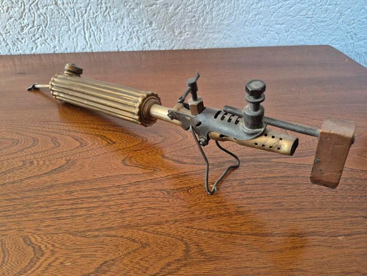 Zeer nette Antieke Soldeerbrander / soldeerapparaat -, Antiek en Kunst, Antiek | Gereedschap en Instrumenten, Ophalen of Verzenden