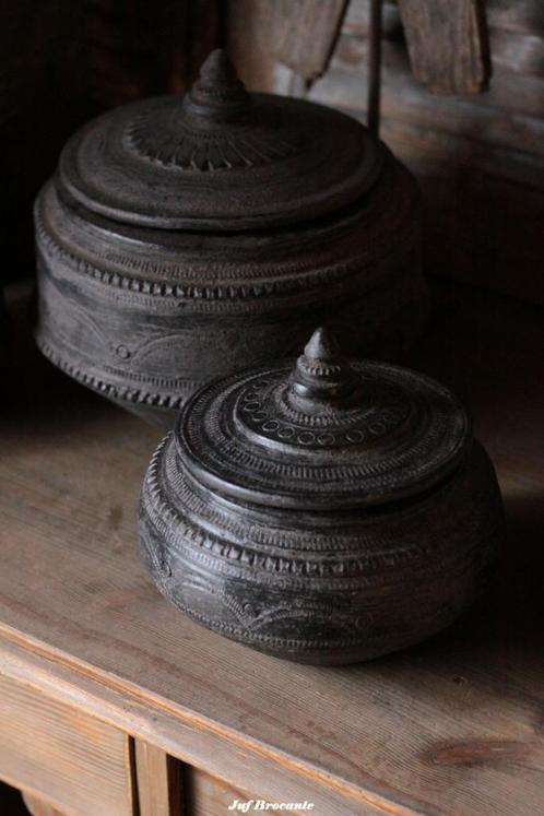 Rijk versierde kruidenpotten / spicebox / set van 3, Huis en Inrichting, Woonaccessoires | Overige, Nieuw, Ophalen of Verzenden