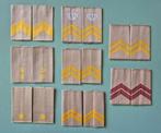 8 sets rangen desert landmacht defensie, Ophalen of Verzenden, Landmacht, Nederland, Embleem of Badge