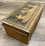 Antieken boekendoos/puzzelzoos/sieradendoos, Antiek en Kunst, Ophalen of Verzenden