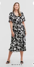 Miljuschka by Wehkamp, midijurk met bloemenprint, Kleding | Dames, Jurken, Miljuschka, Zwart, Maat 46/48 (XL) of groter, Nieuw
