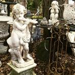 * Engelen Putti beeld oud Tuinbeelden Engel Borstbeeld Dame, Ophalen, Gebruikt, Steen