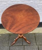 prachtige antieke tafel bijzettafel, 50 cm doorsnede, H75cm, Ophalen of Verzenden