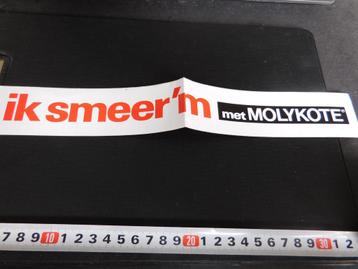 sticker Ik smeer 'm  met MOLYKOTE  beschikbaar voor biedingen