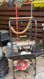 Vogels papagaai stand sort van java boom, Dieren en Toebehoren, Ophalen, Zo goed als nieuw, Metaal, Vogelkooi