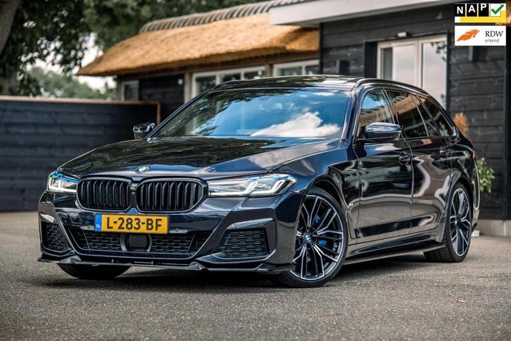 BMW 5-serie Touring 530i M-Sportpakket I Carbonschwarz I Pan, Auto's, BMW, Bedrijf, Te koop, 5-Serie, 360° camera, ABS, Achteruitrijcamera