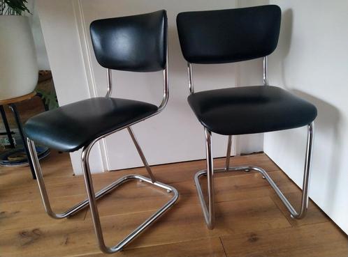 Gispen stoelen, model 107, 1960, Huis en Inrichting, Stoelen, Zo goed als nieuw, Twee, Ophalen of Verzenden