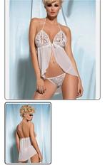 obsessive babydoll amoresa, Obsessive, Verzenden, Wit, Setje