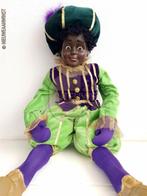 Authentieke V&D etalage zwarte Piet pop - 75cm, groen/paars, Diversen, Sinterklaas, Verzenden, Nieuw