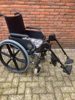 Breezy rolstoel 46-48cm zitbreedte met keuze in beensteunen, Diversen, Ophalen of Verzenden, Inklapbaar, Zo goed als nieuw, Duwrolstoel