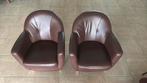 Fauteuils, Ophalen, Zo goed als nieuw, 50 tot 75 cm, Leer