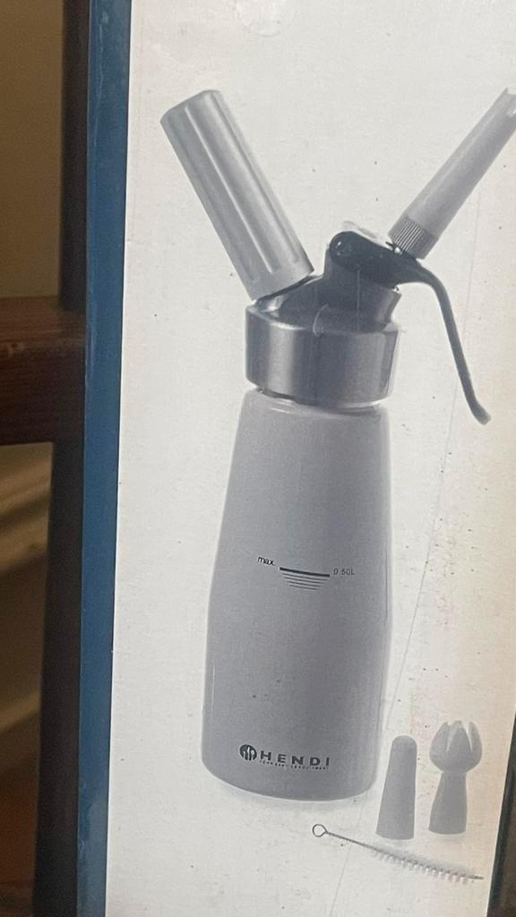 Nieuwe Hendi Wipped Creammaker 0,5 inhoud, Huis en Inrichting, Keuken | Keukenbenodigdheden, Nieuw, Ophalen of Verzenden